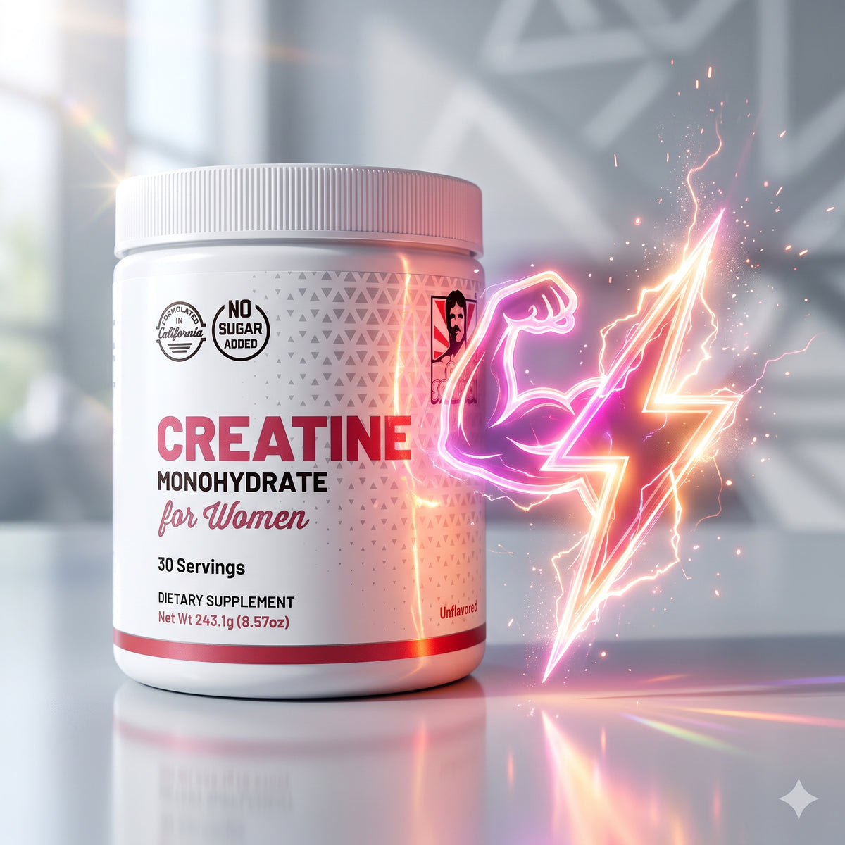 Creatina Monohidratada Pura para Mujer