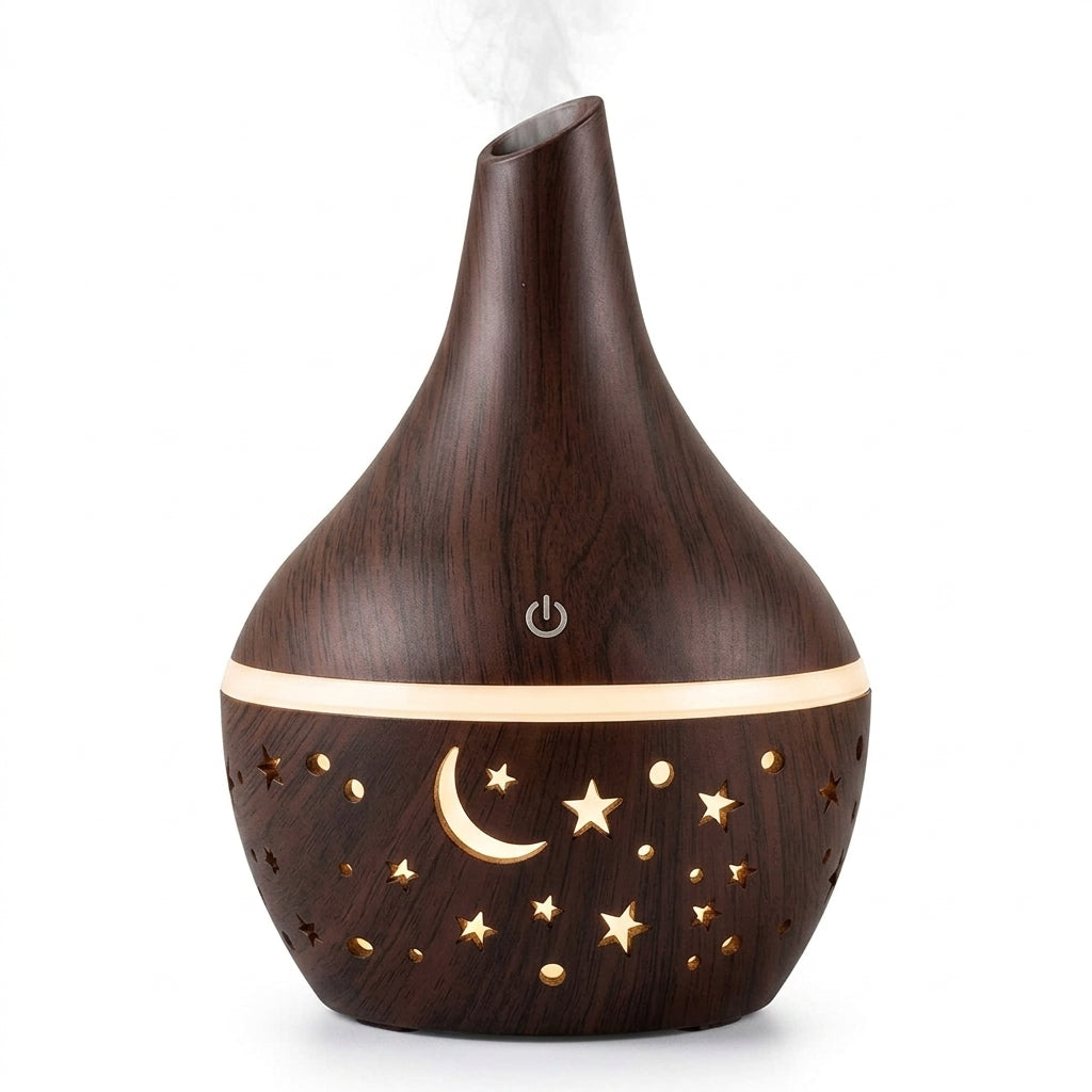 Humidificador aromatizador con nebulización de aire fresco e infusión de esencias aromáticas